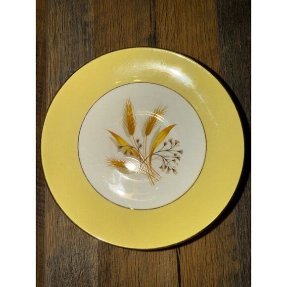 Set of 6 Century Service Autumn Gold Saucers - Picture 1 of 6